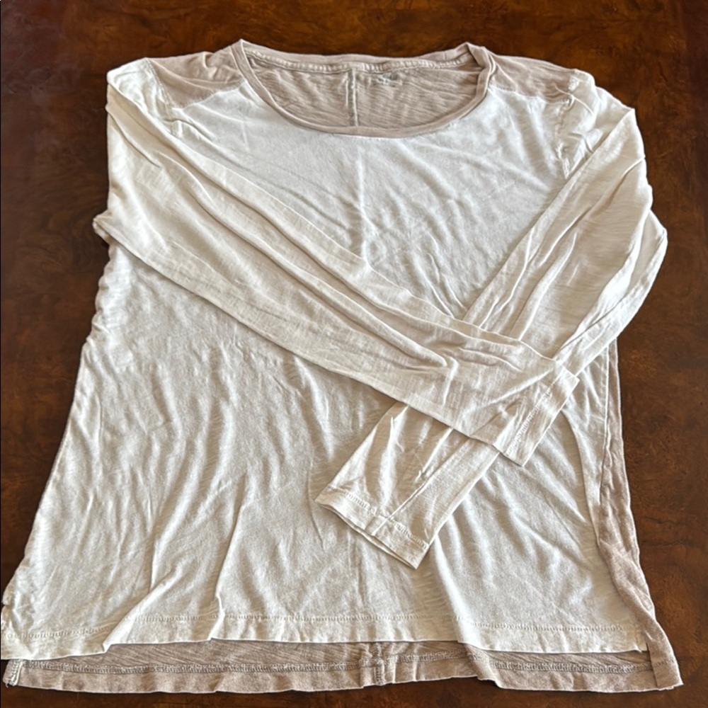 Madewell Cream Long Sleeve Tee